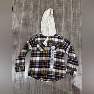 Levi's flannel Hooded Shirt- size XS (4/5)